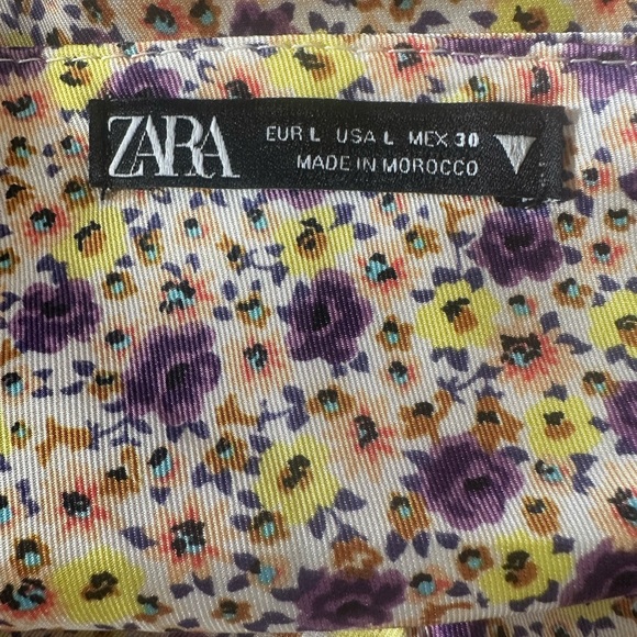 SALE: ZARA Floral Satin Slip Dress - Picture 3 of 6